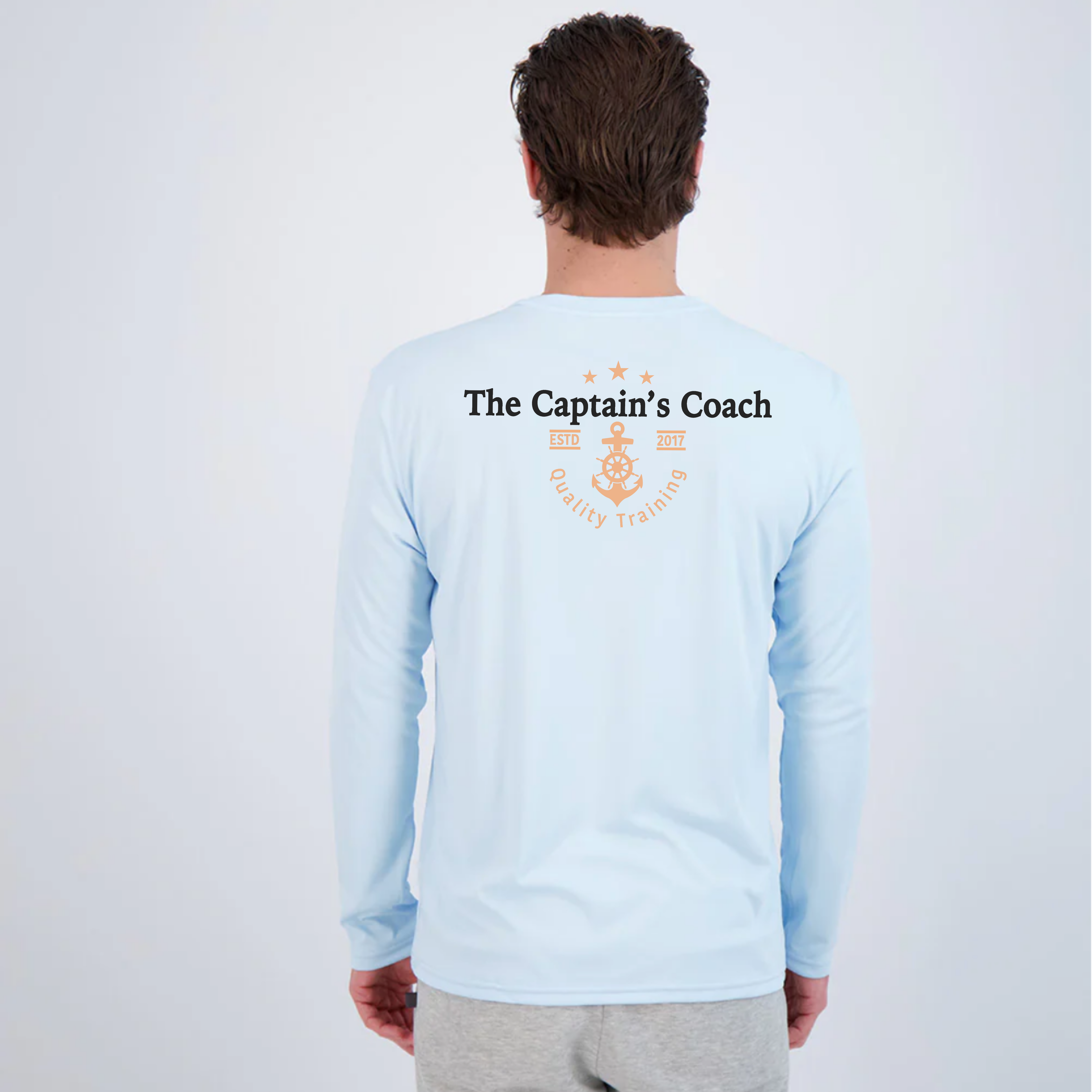The Captain's Coach: Long Sleeve Sun Protective Blue