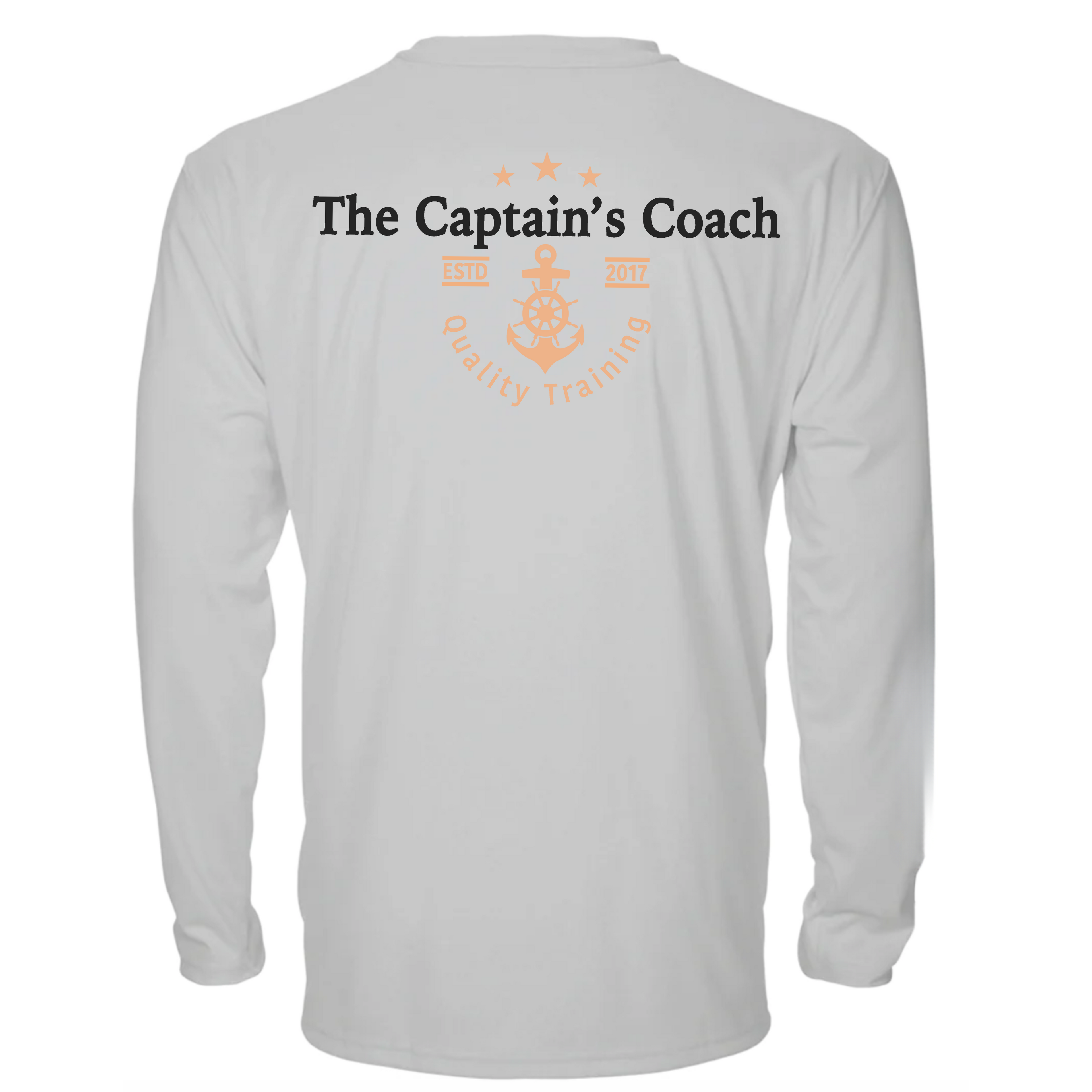 The Captain's Coach: Mens Long Sleeve Sun Protective Shirt Gray